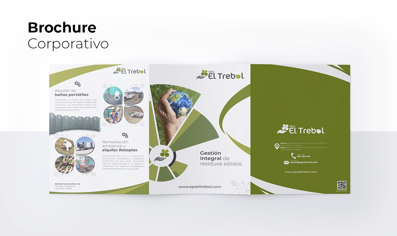Diseño de brochure corporativo en Arequipa